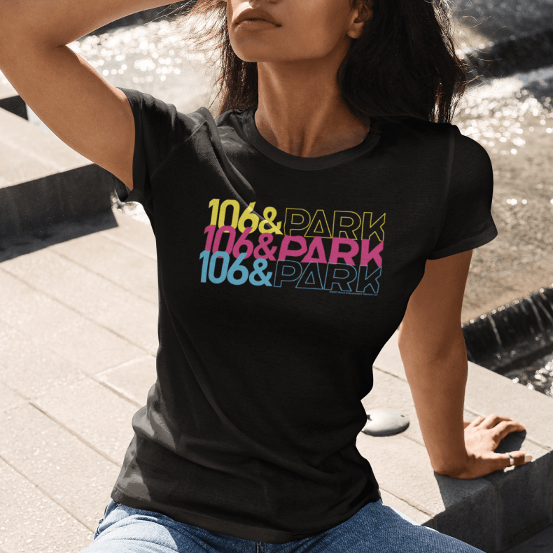 106 & Park Repita Logo Adultos Camiseta de manga corta