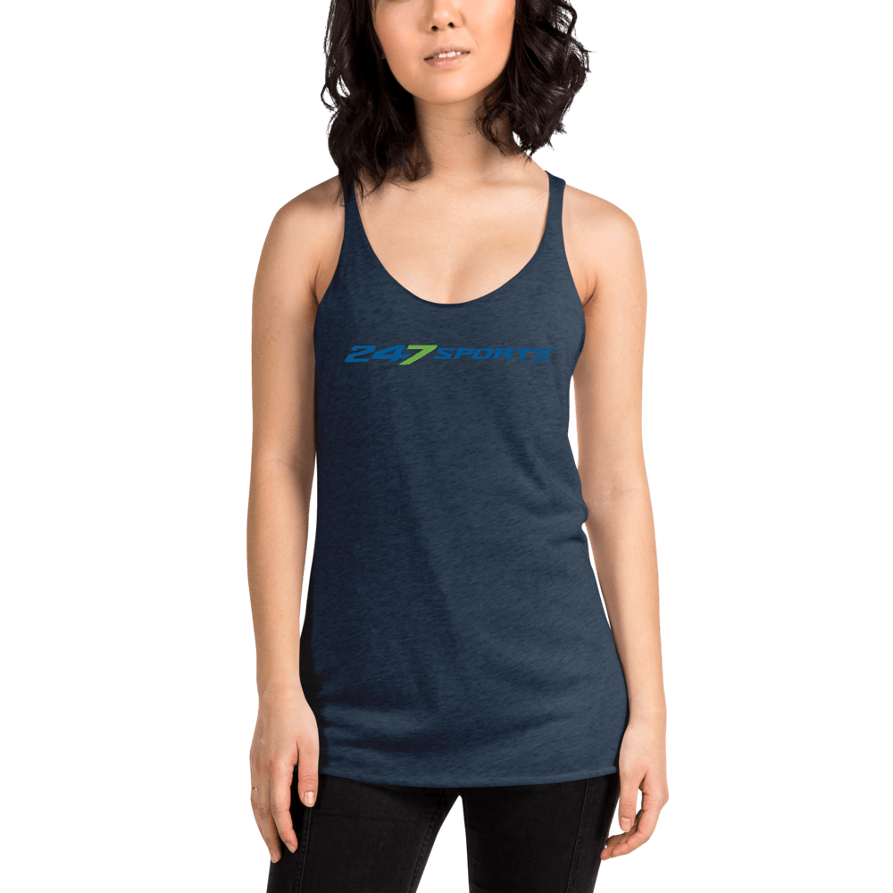 247 Sports Logo Women's Tri - Blend Racerback Tank Top - Paramount Shop