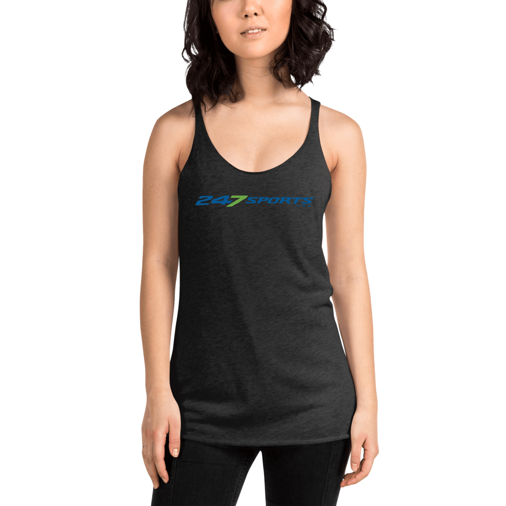 247 Sports Logo Women's Tri - Blend Racerback Tank Top - Paramount Shop