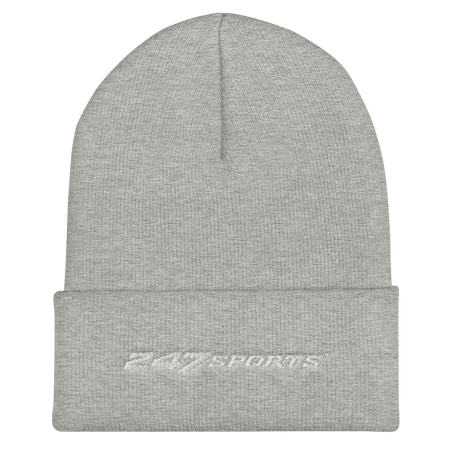 247 Sports White Logo Cuffed Beanie - Paramount Shop