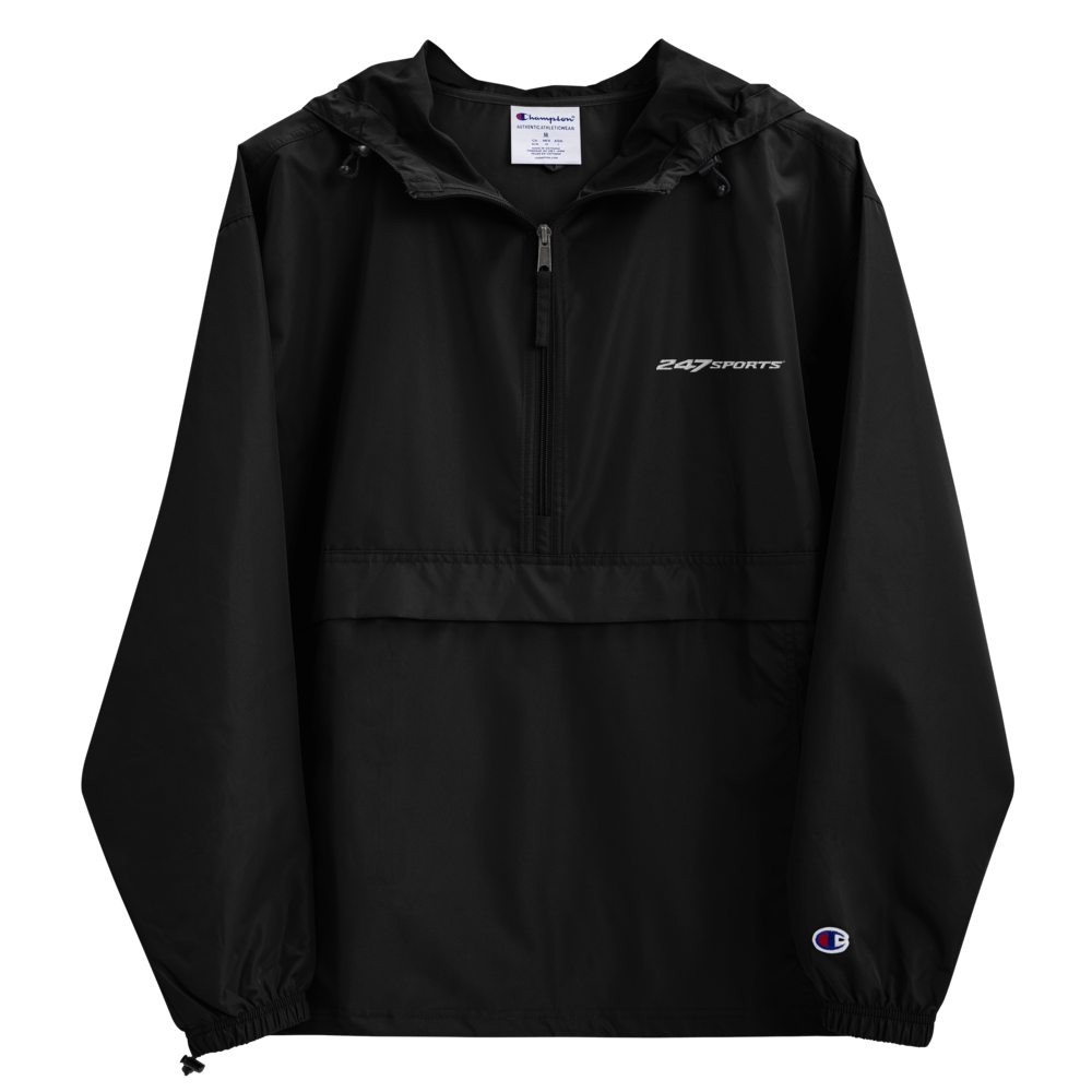 247 Sports White Logo Embroidered Packable Jacket - Paramount Shop