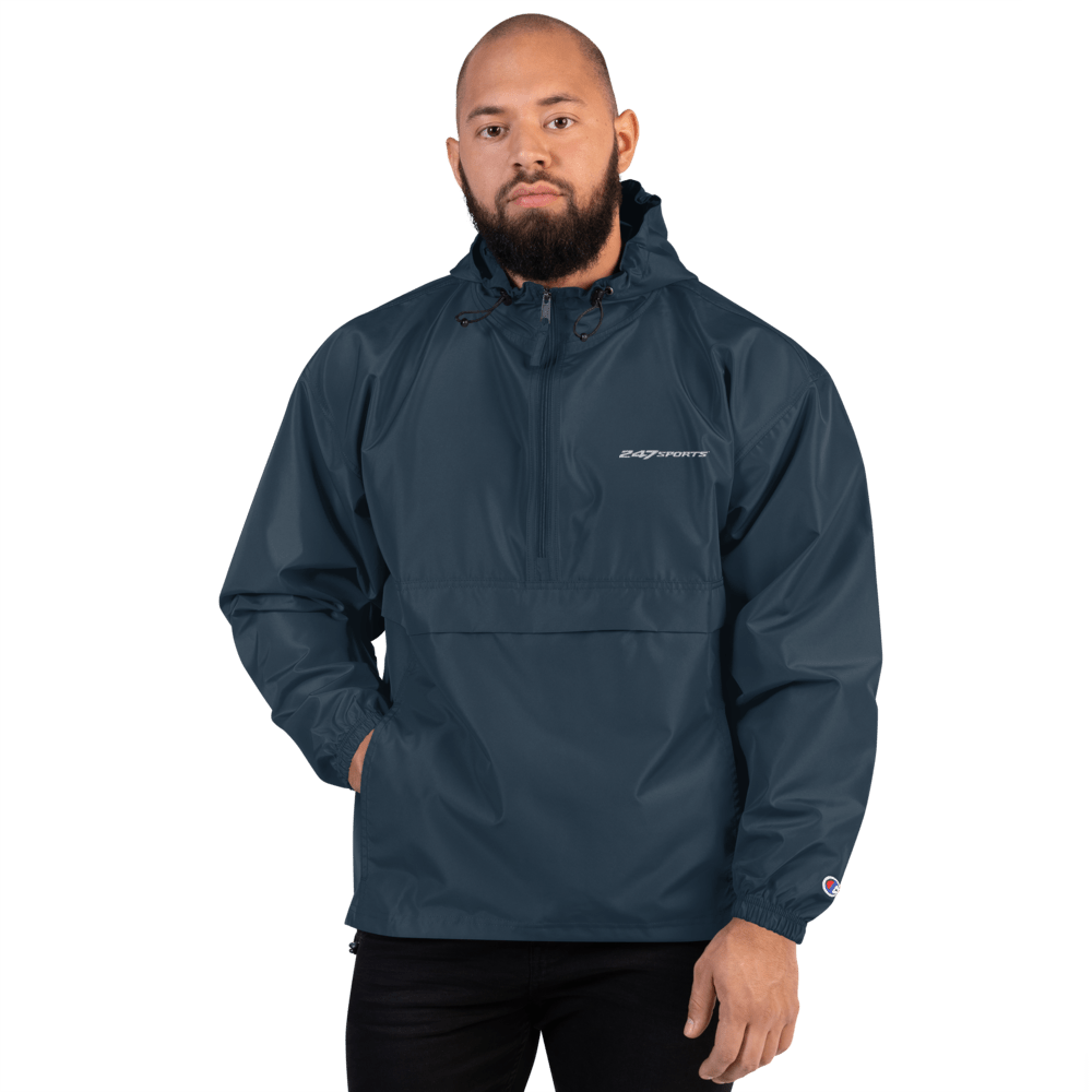 247 Sports White Logo Embroidered Packable Jacket - Paramount Shop