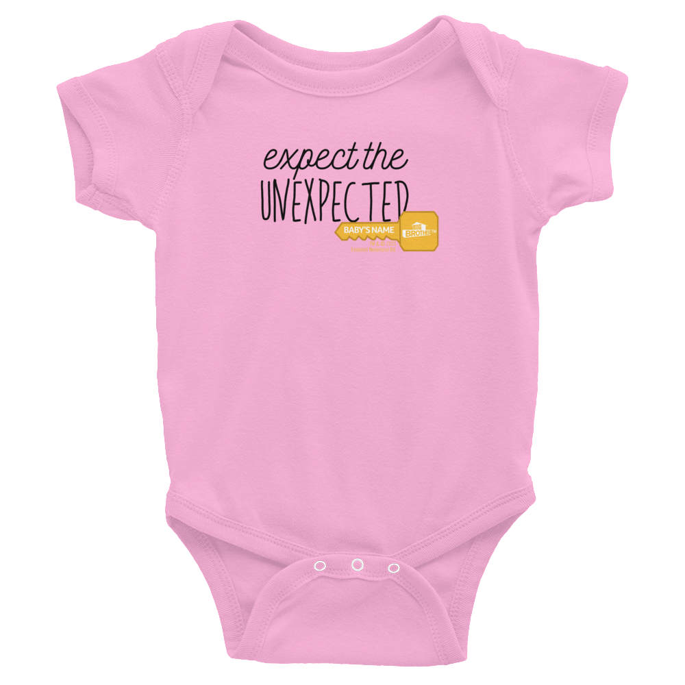 Big Brother Expect the Unexpected Personalized Baby Bodysuit