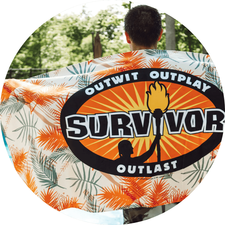 Survivor Toalla de playa con estampado tribal