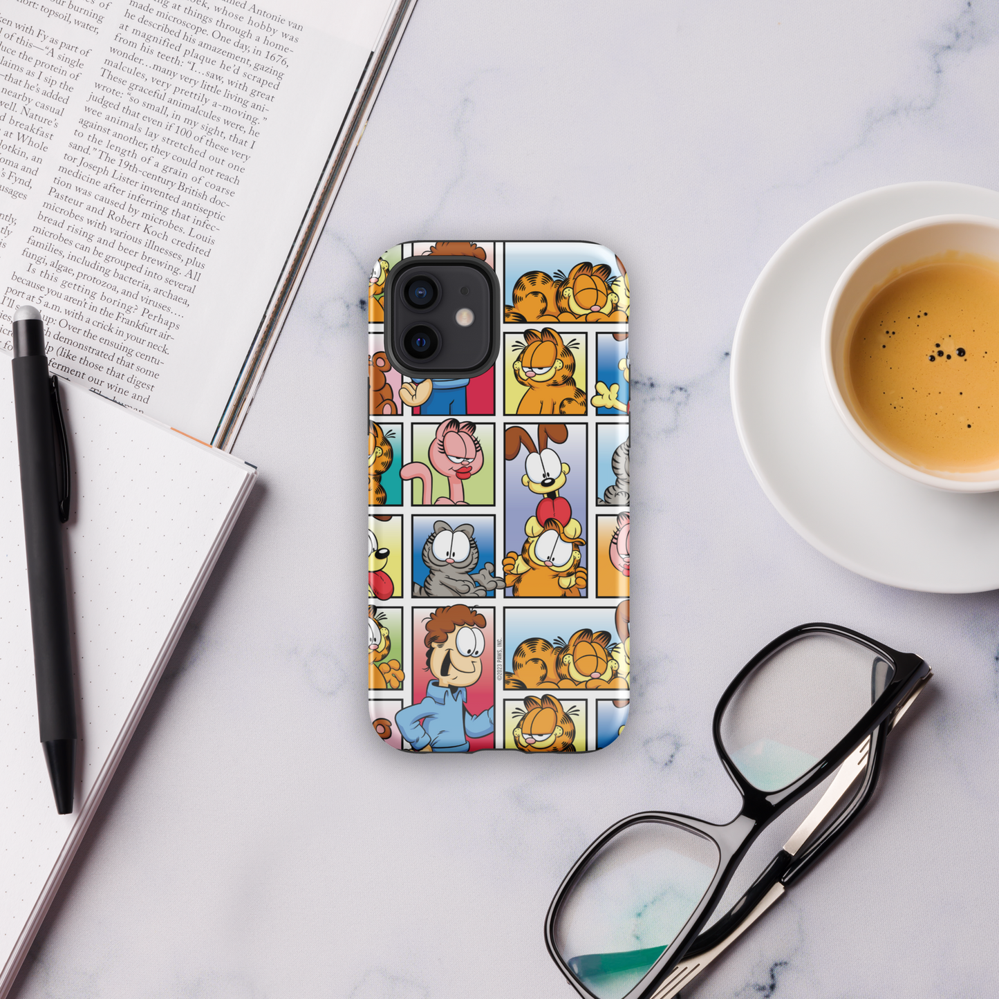 Garfield Funda resistente para iPhone con personajes de cómic