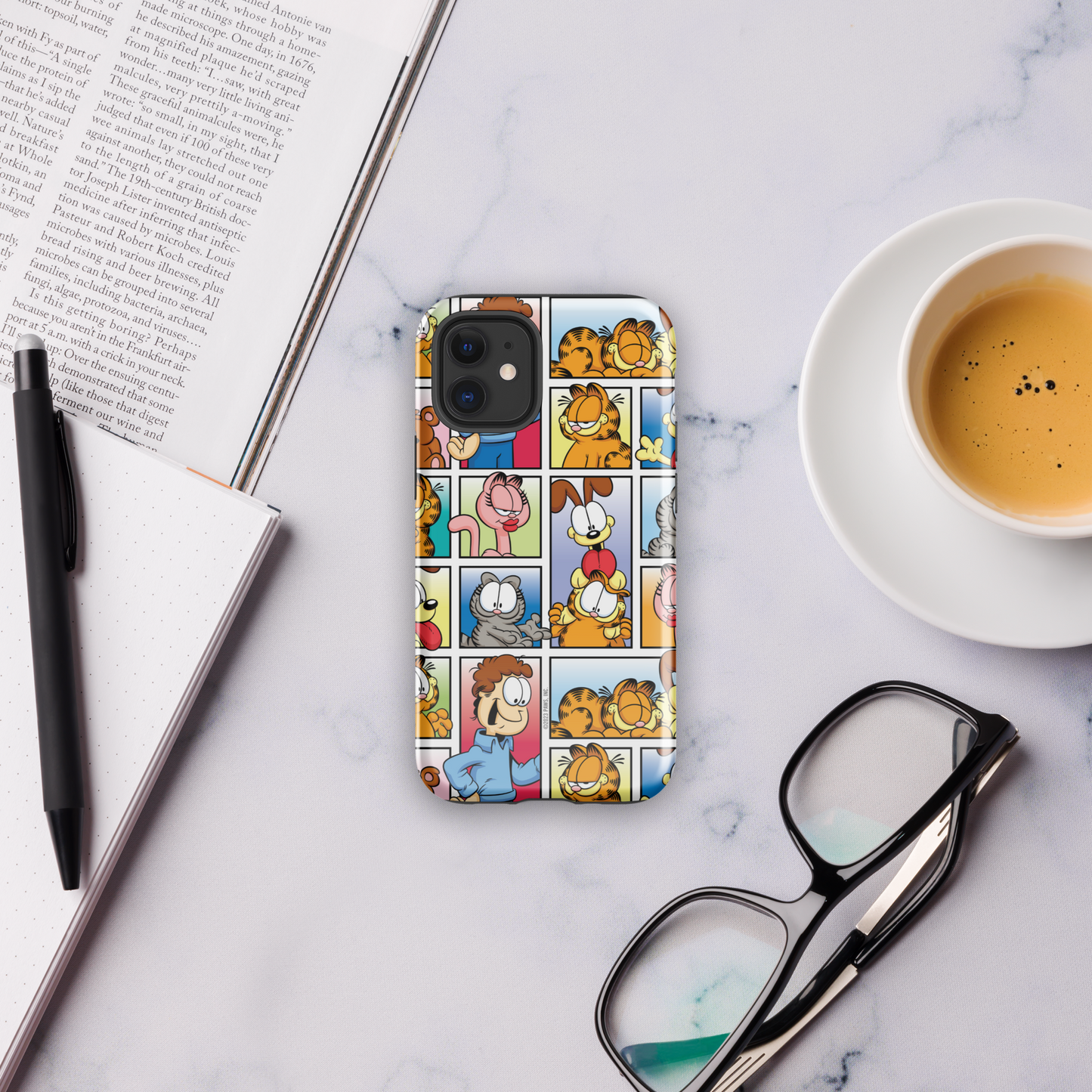 Garfield Funda resistente para iPhone con personajes de cómic