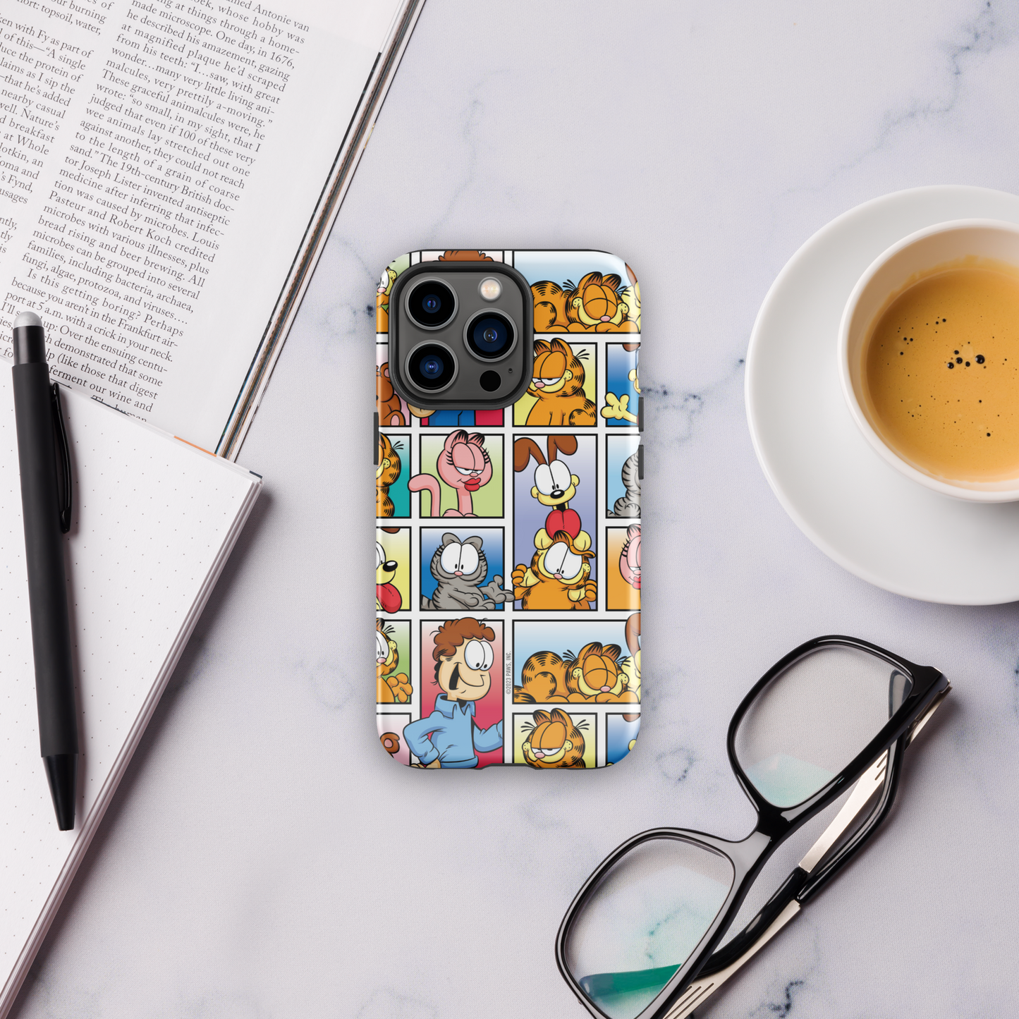 Garfield Funda resistente para iPhone con personajes de cómic