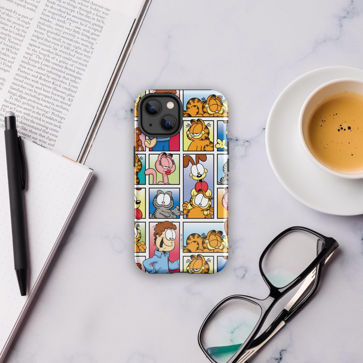 Garfield Funda resistente para iPhone con personajes de cómic