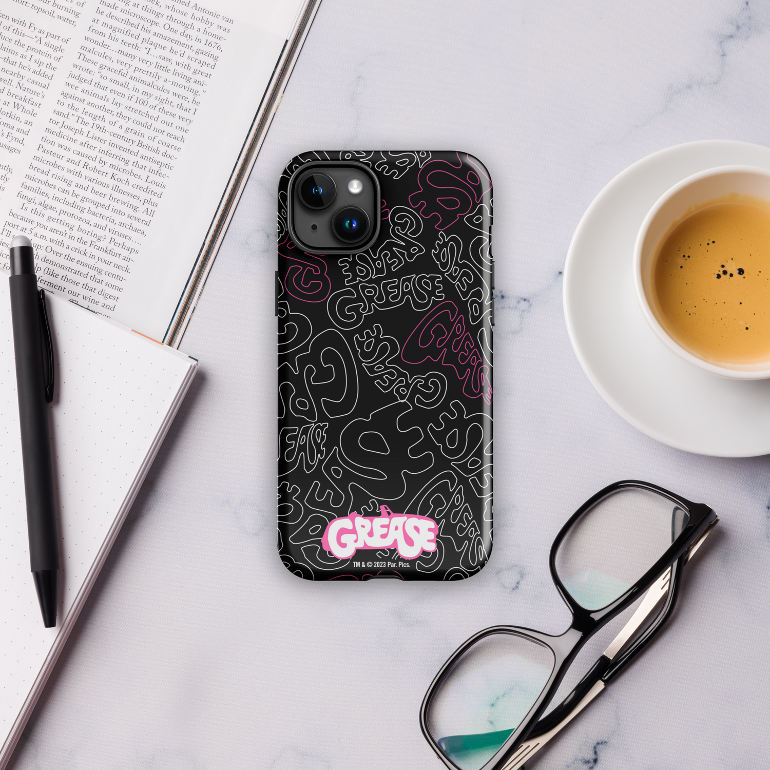 Grease Pattern Tough Phone Case - iPhone - Paramount Shop