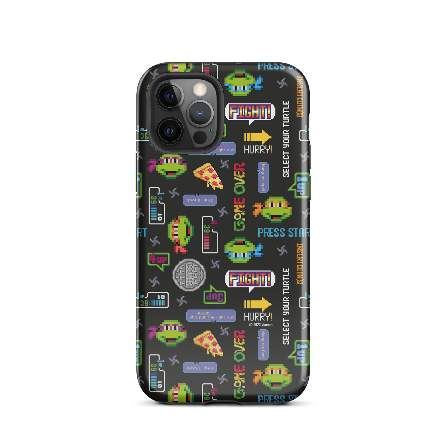 Teenage Mutant Ninja Turtles Video Game Pattern Tough Phone Case - iPhone