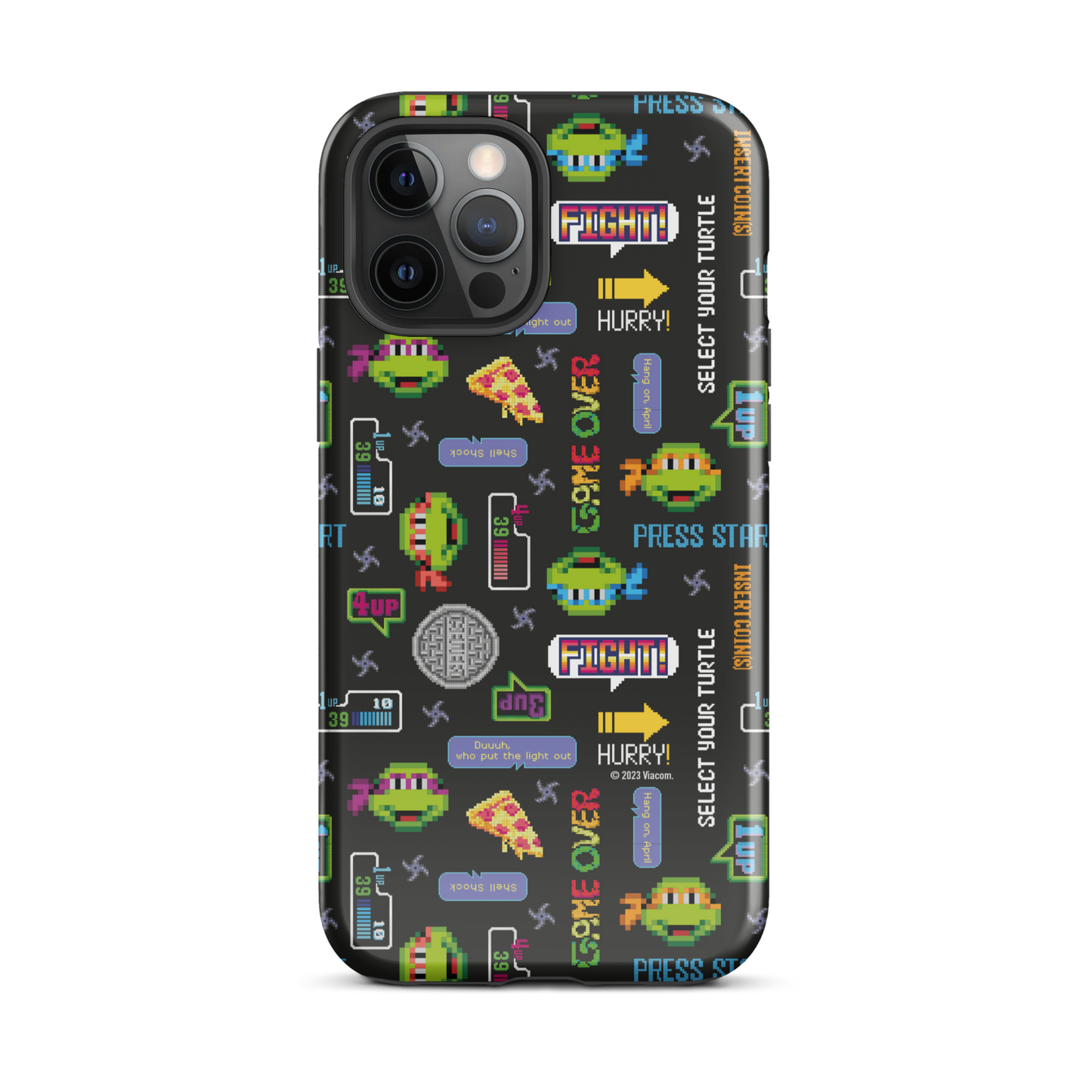 Teenage Mutant Ninja Turtles Video Game Pattern Tough Phone Case - iPhone