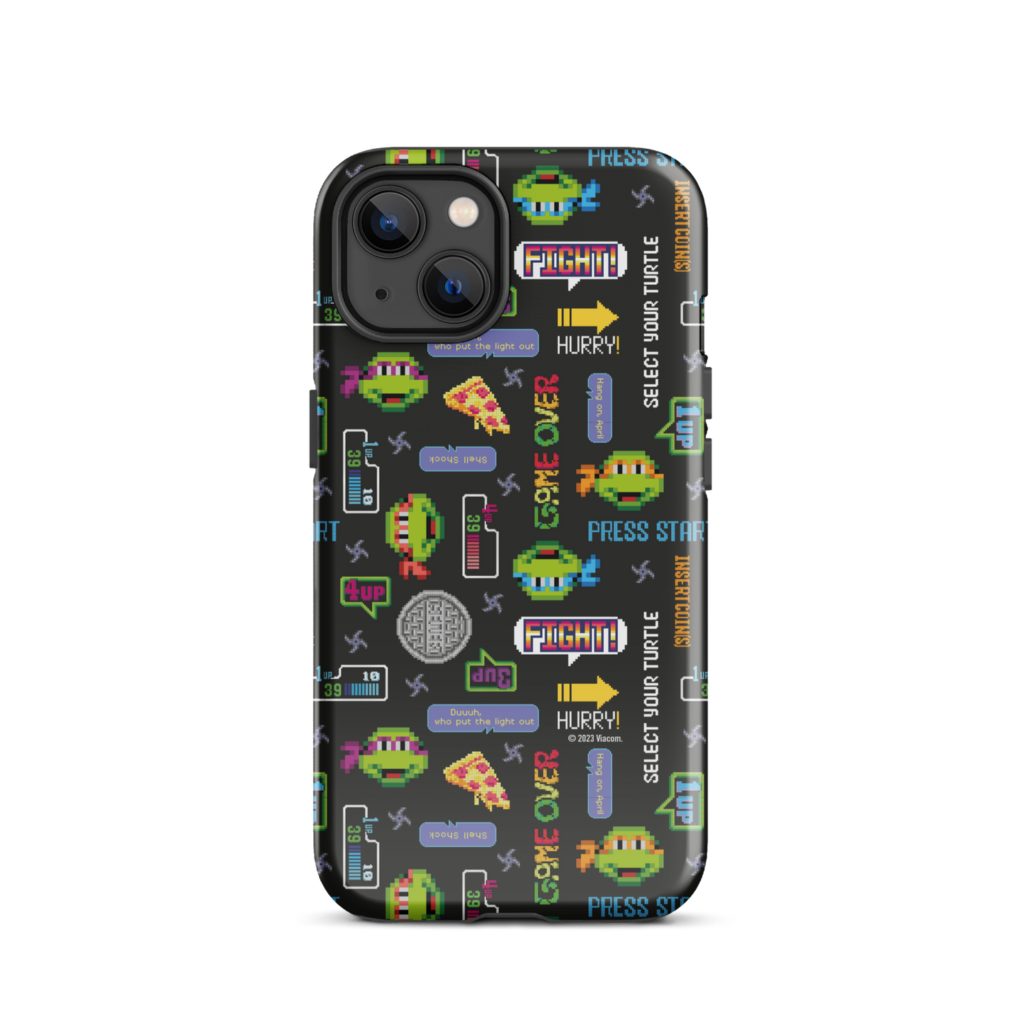 Teenage Mutant Ninja Turtles Video Game Pattern Tough Phone Case - iPhone