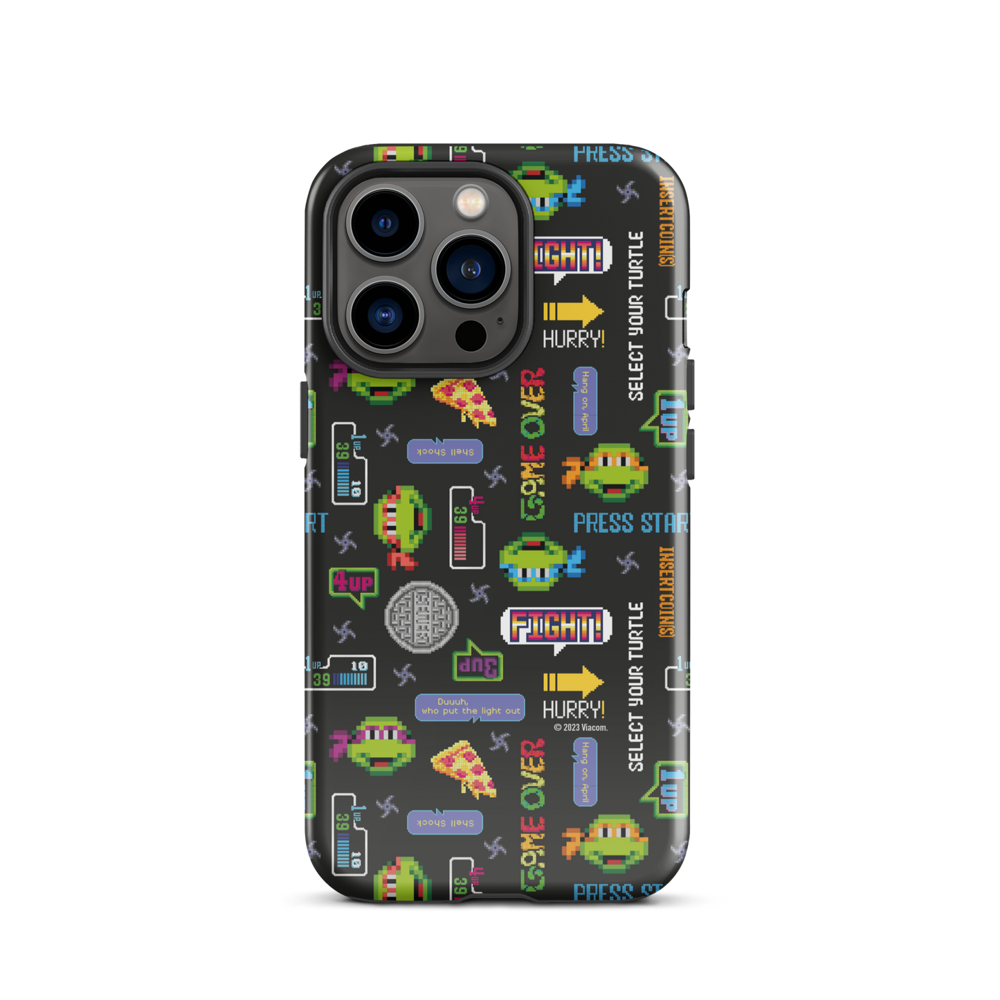 Teenage Mutant Ninja Turtles Video Game Pattern Tough Phone Case - iPhone