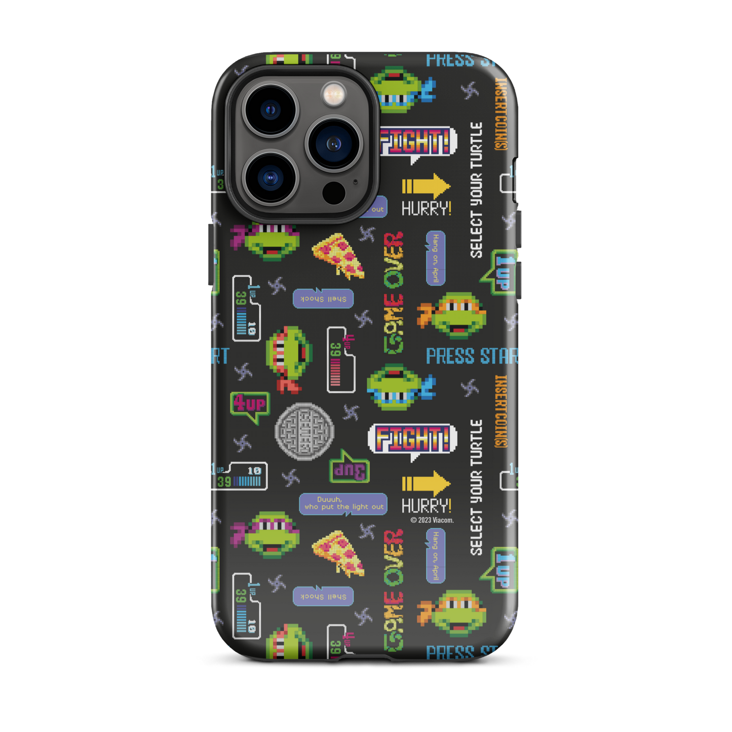 Teenage Mutant Ninja Turtles Video Game Pattern Tough Phone Case - iPhone