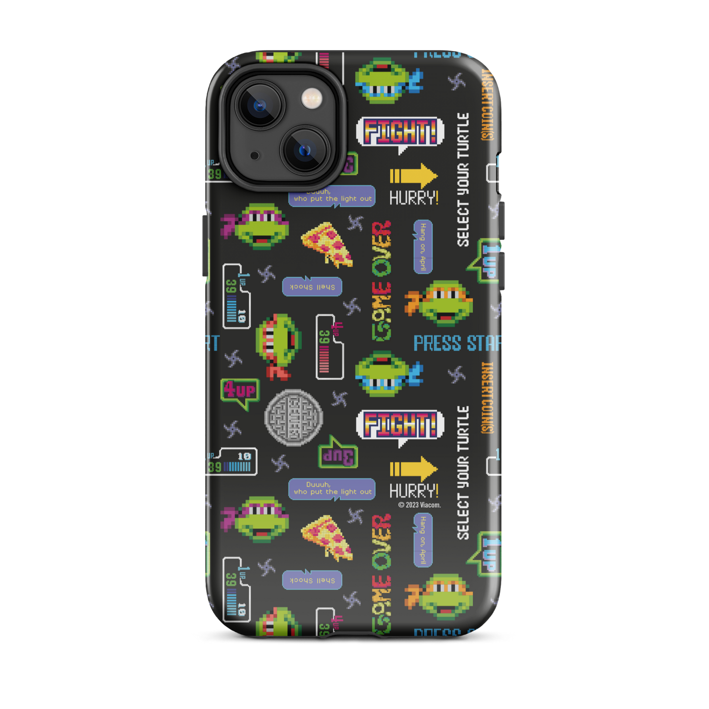 Teenage Mutant Ninja Turtles Video Game Pattern Tough Phone Case - iPhone