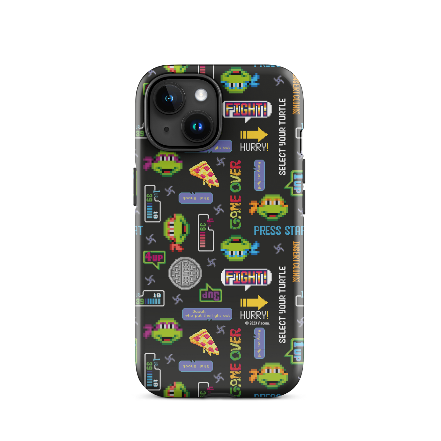 Teenage Mutant Ninja Turtles Video Game Pattern Tough Phone Case - iPhone