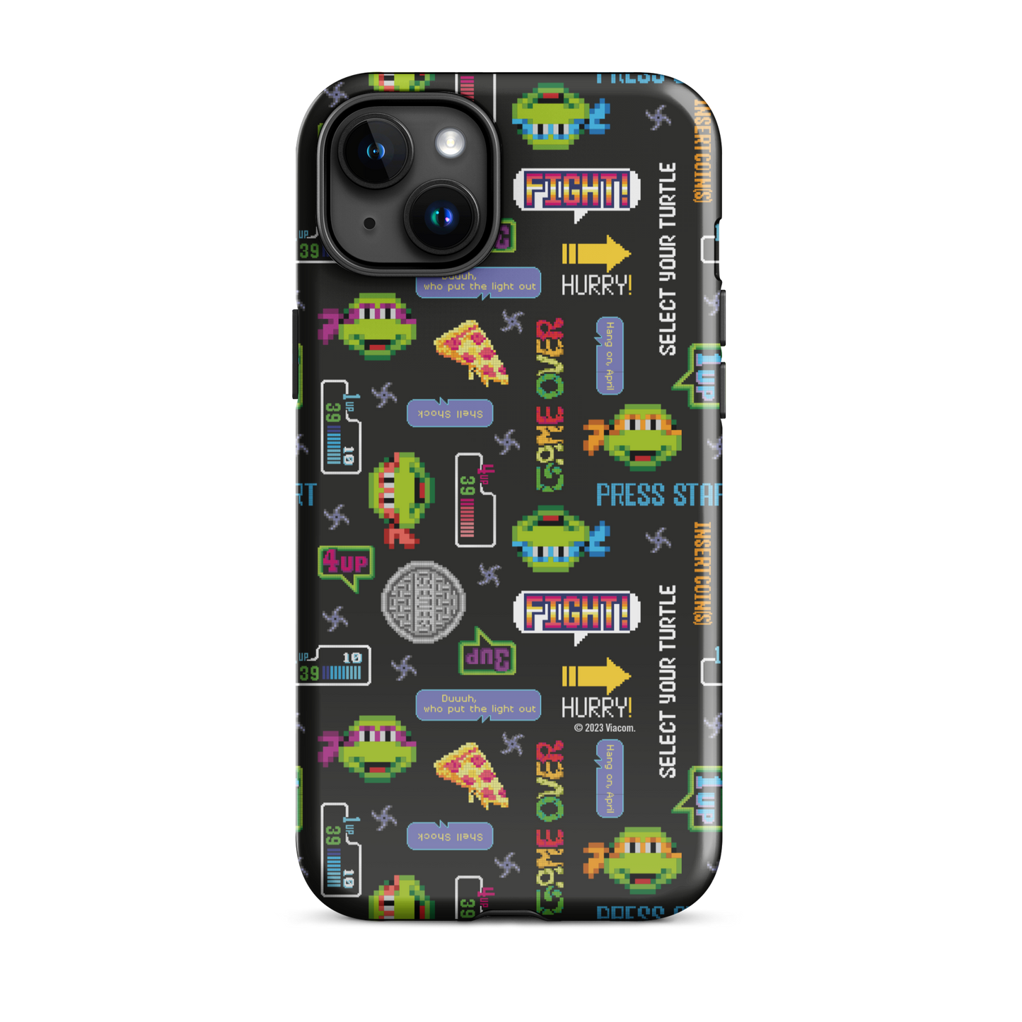 Teenage Mutant Ninja Turtles Video Game Pattern Tough Phone Case - iPhone