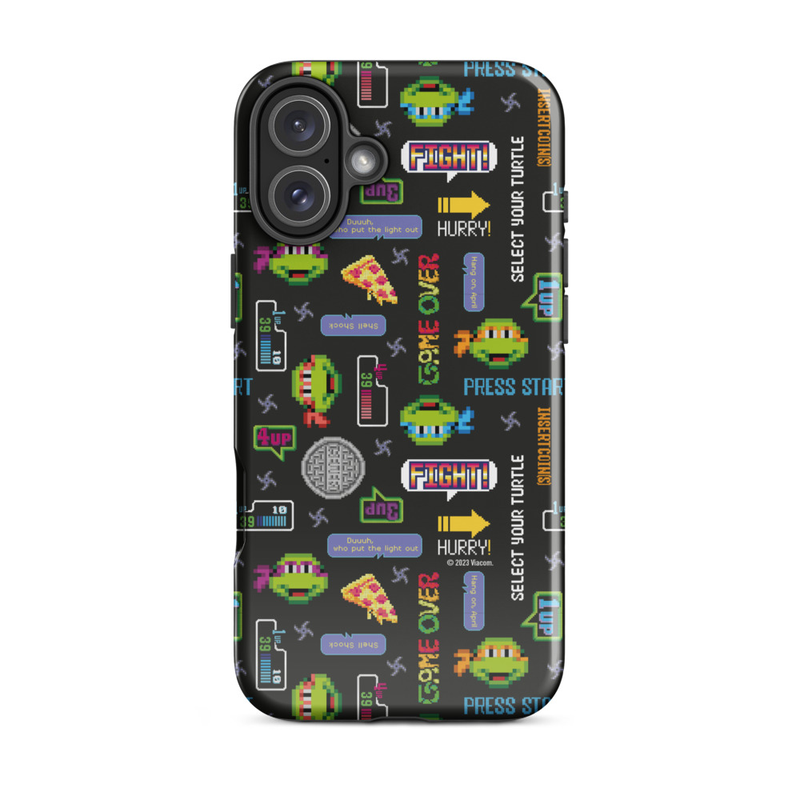 Teenage Mutant Ninja Turtles Video Game Pattern Tough Phone Case - iPhone