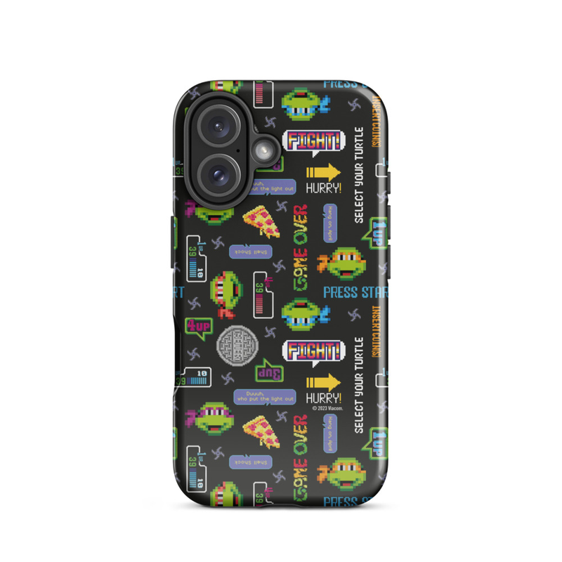 Teenage Mutant Ninja Turtles Video Game Pattern Tough Phone Case - iPhone