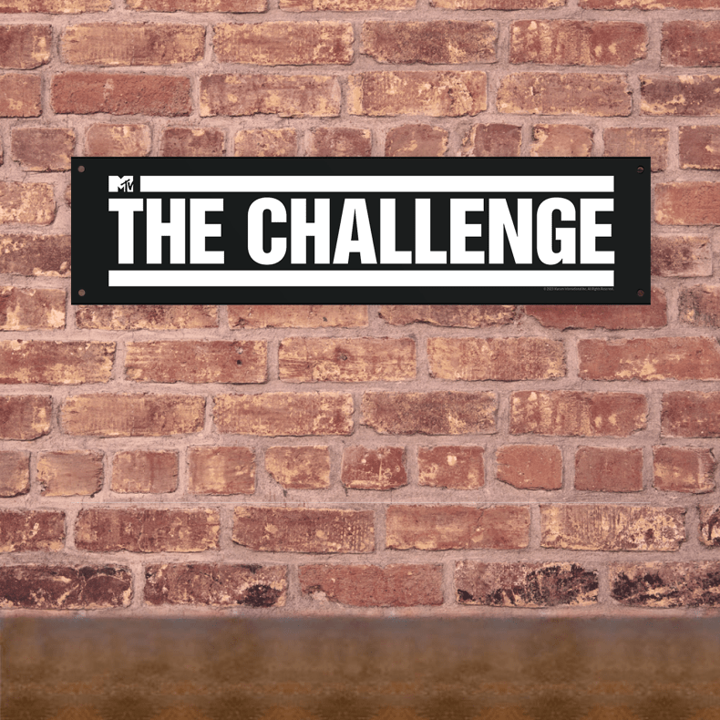 The Challenge Logo Cartel metálico