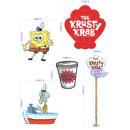 Spongebob Squarepants Die Krusty Krabs Wand Aufkleber