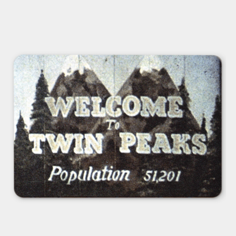 Twin Peaks Willkommen Logo Metallschild