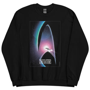 Star Trek: Generations Delta Logo Fleece-Sweatshirt mit Rundhalsausschnitt