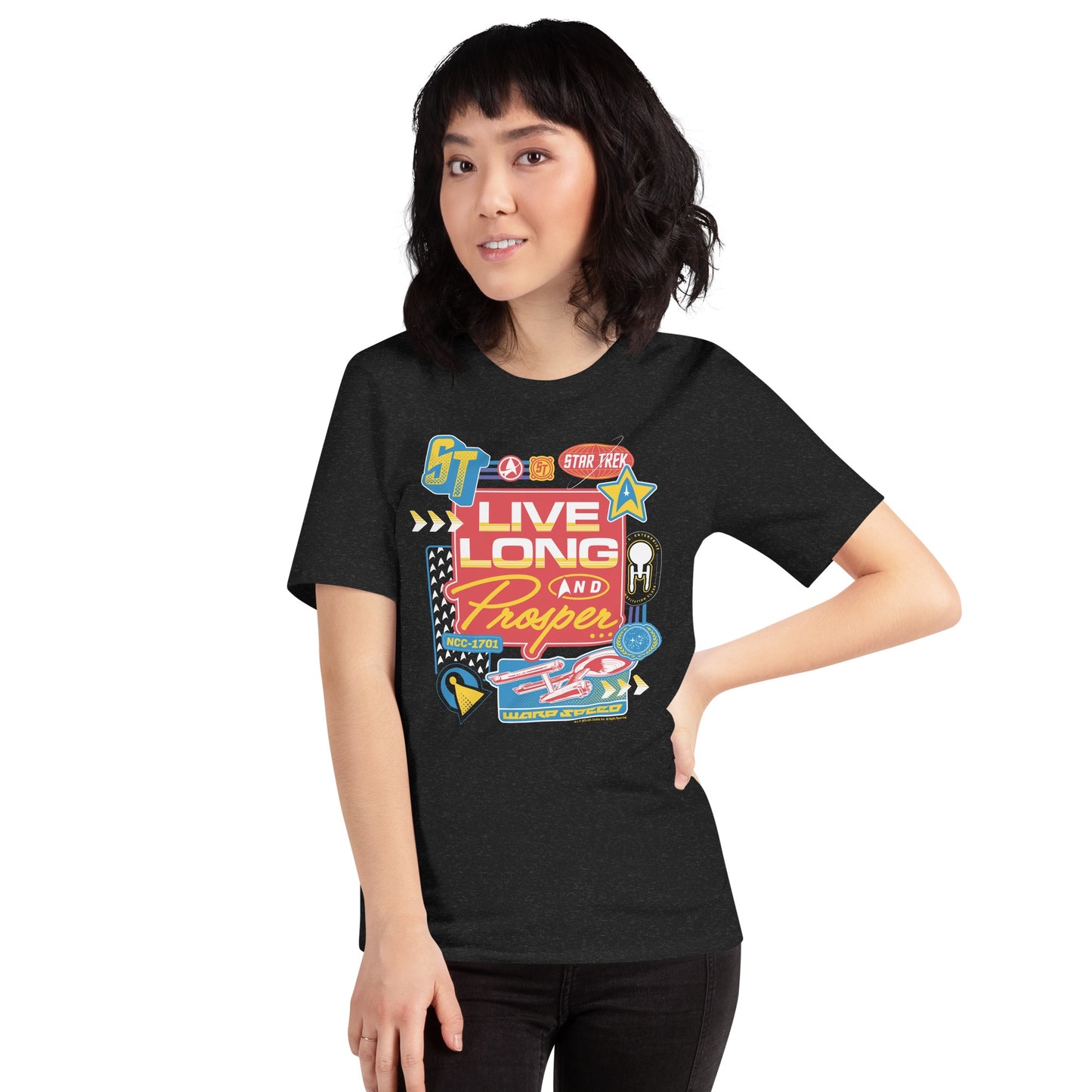 Star Trek: The Original Series Live Long and Prosper Badges Unisex T-Shirt