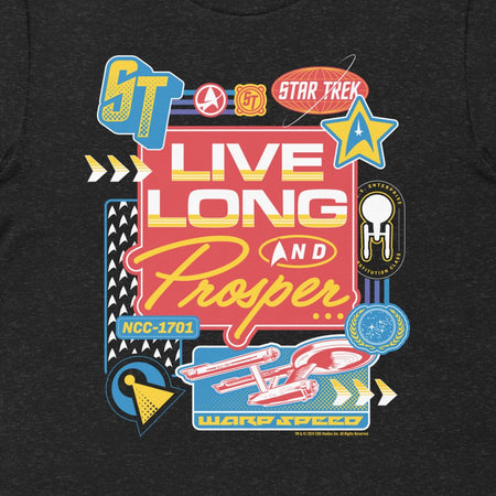 Star Trek: The Original Series Live Long and Prosper Badges Unisex T-Shirt