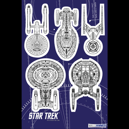 Star Trek: Ships Of The Line Wandaufkleberbogen