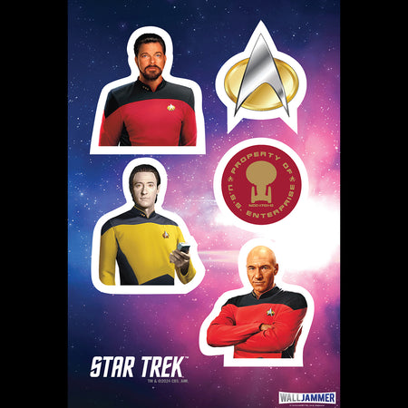 Star Trek: The Next Generation Wandaufkleber Bogen