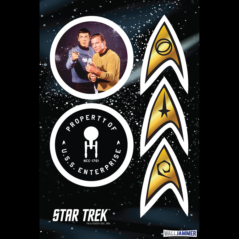 Star Trek: The Original Series Hoja de adhesivos murales