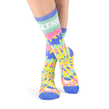 The Challenge Sportliche Tie-Dye Crew Socken