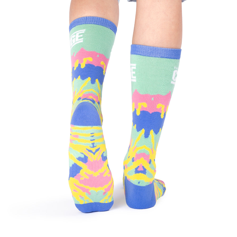 The Challenge Sportliche Tie-Dye Crew Socken