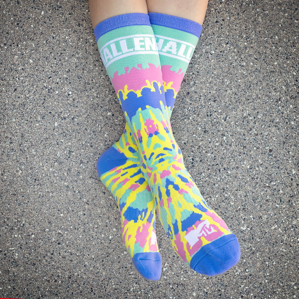 The Challenge Sportliche Tie-Dye Crew Socken