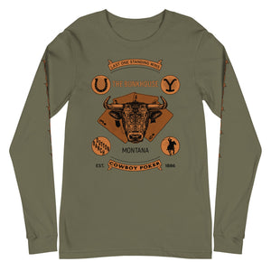 Yellowstone Bunkhouse Bison Langarm T-Shirt