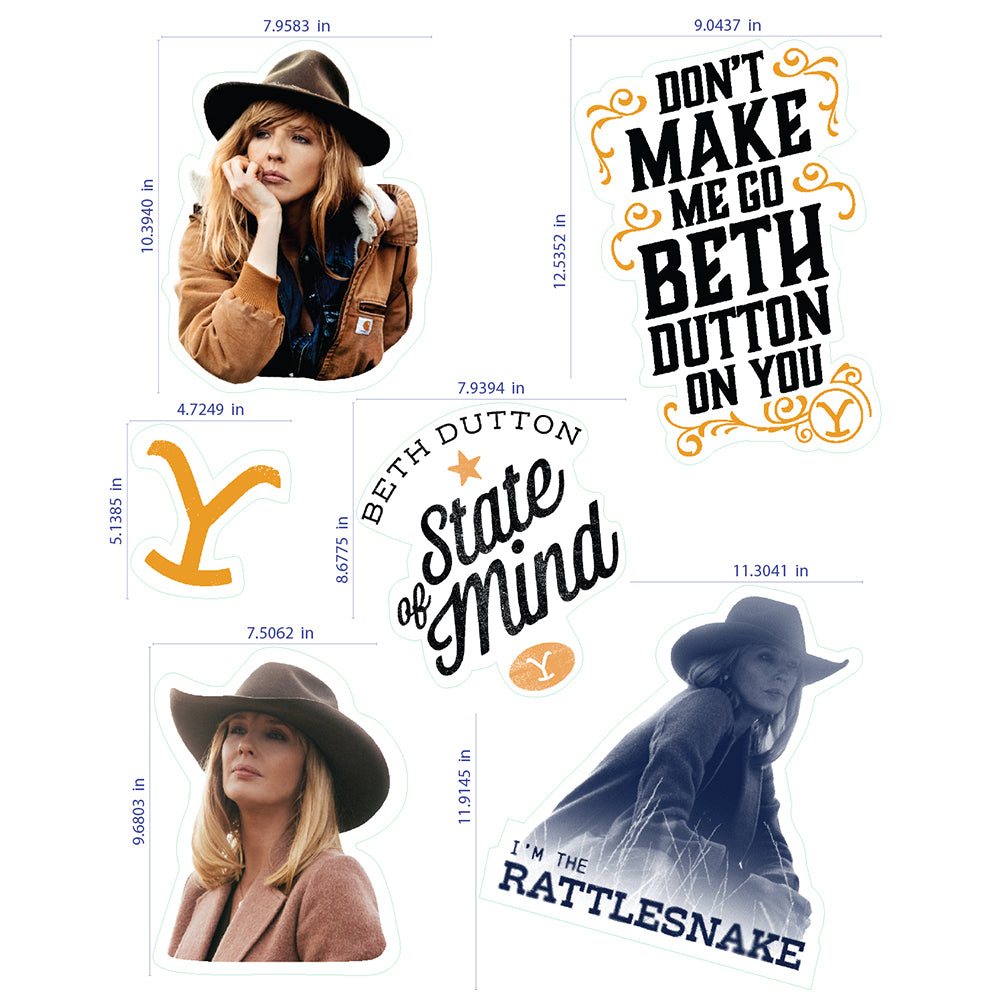 Yellowstone Beth Dutton Wall Stickers