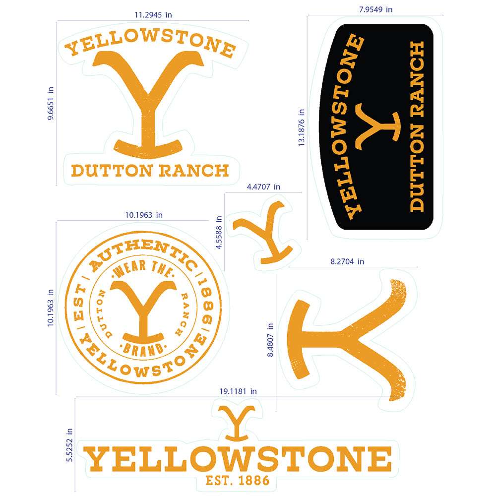 Yellowstone Logo Wall Stickers