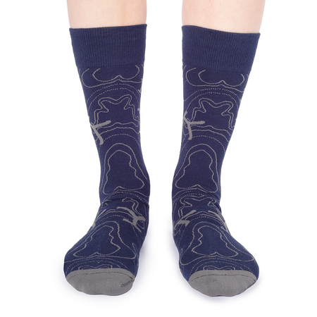 Yellowstone Blaue Linien Logo Socken