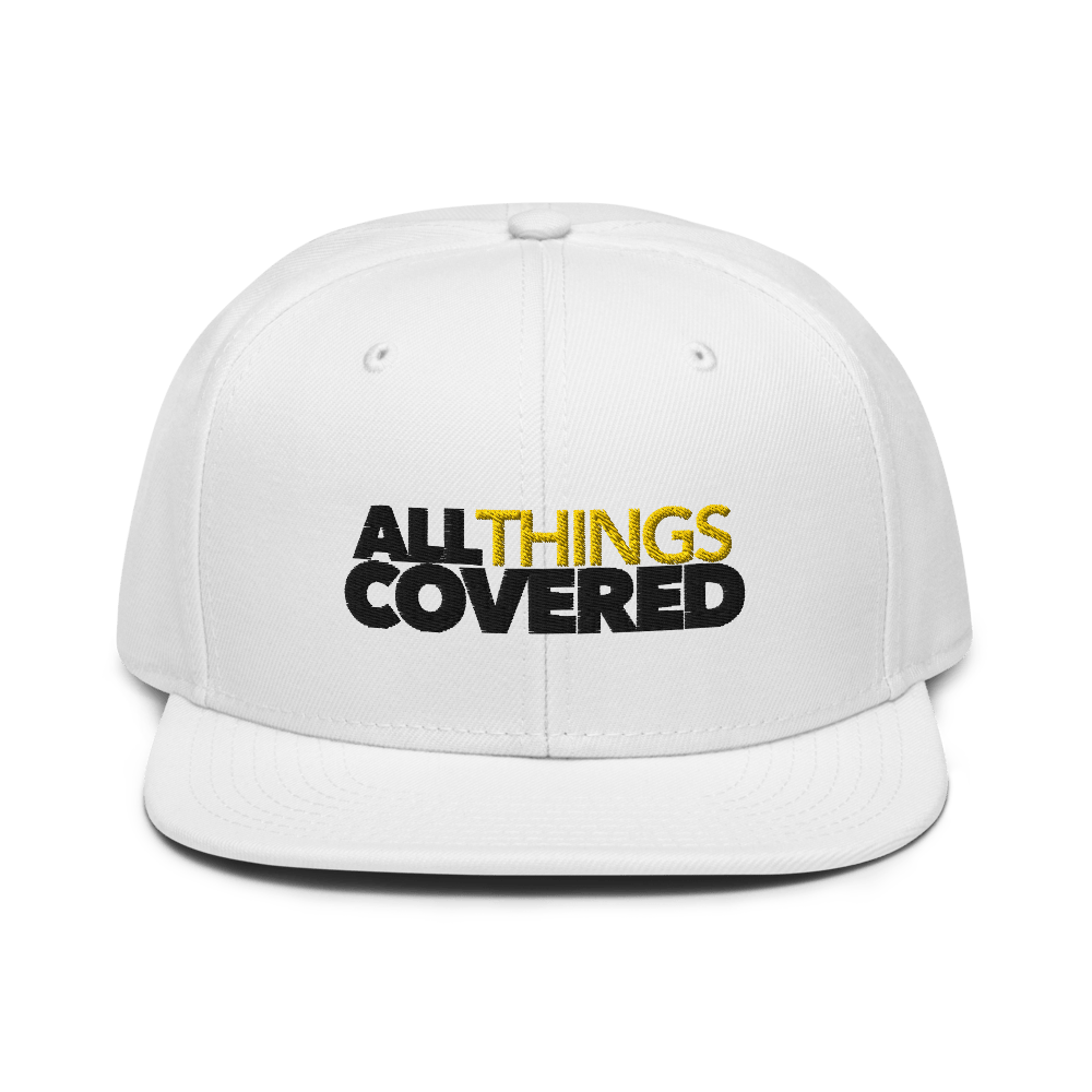 All Things Covered Podcast Logo Embroidered Flat Bill Hat - Paramount Shop