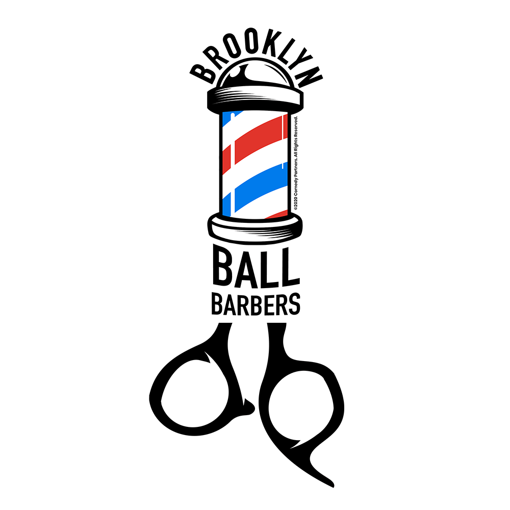 As Seen On Comedy Central Ball Barbers Logo Die Cut Sticker - Paramount Shop