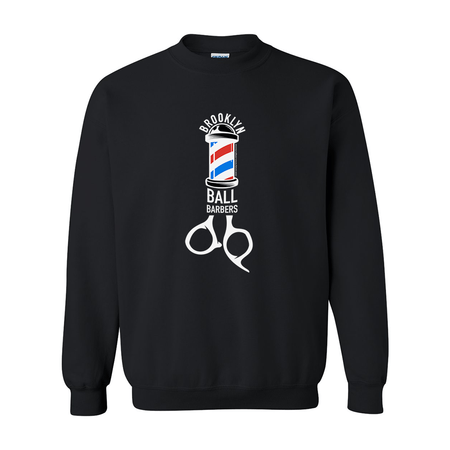 As Seen On Comedy Central Ball Barbers Logo Fleece Crewneck Sweatshirt - Paramount Shop