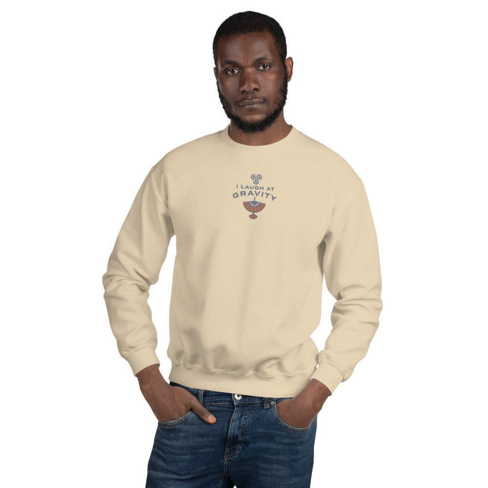 Avatar: The Last Airbender I Laugh at Gravity Embroidered Crewneck Sweatshirt - Paramount Shop