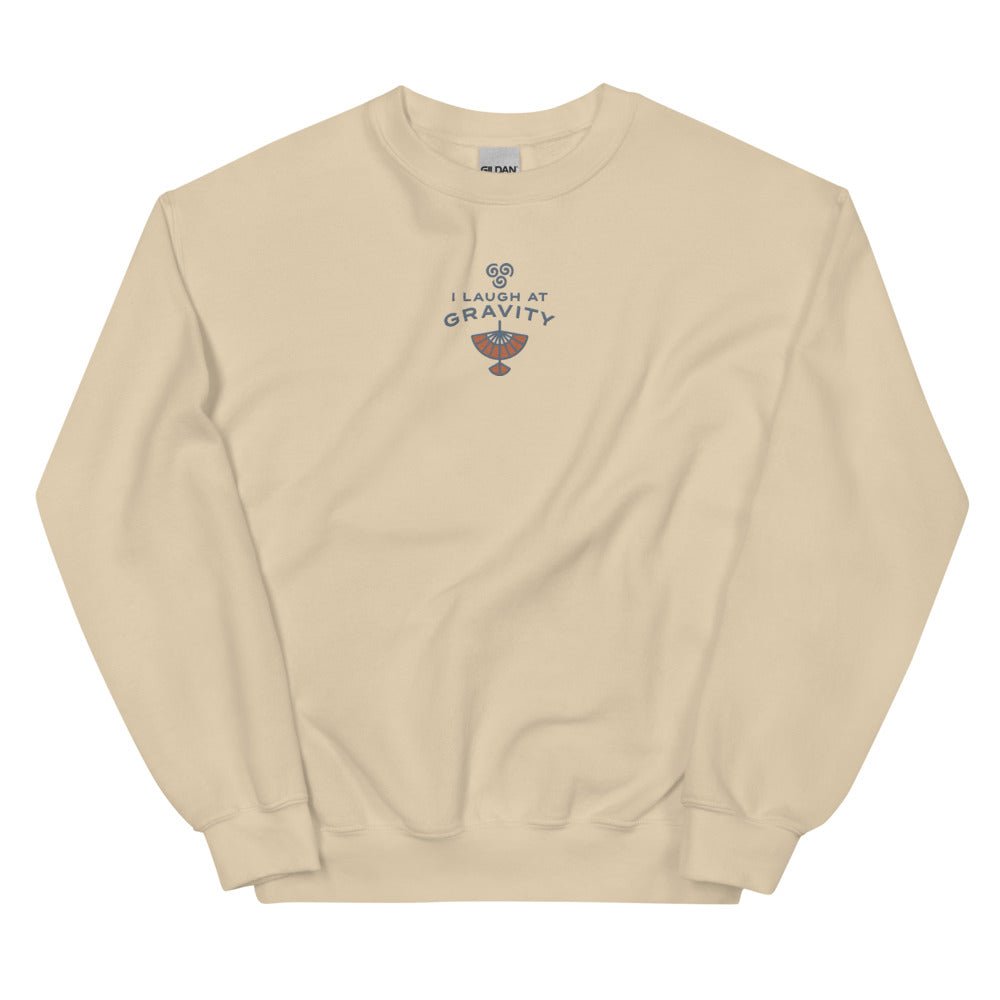 Avatar: The Last Airbender I Laugh at Gravity Embroidered Crewneck Sweatshirt - Paramount Shop