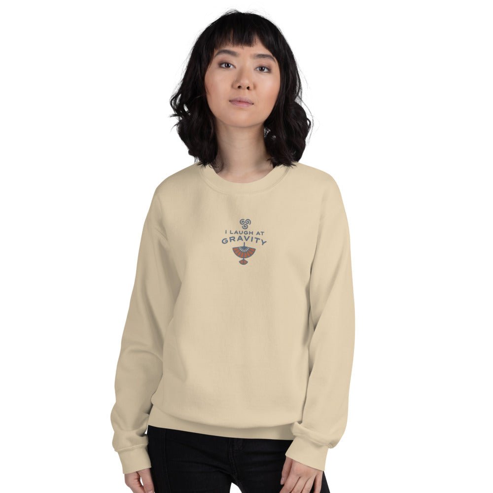 Avatar: The Last Airbender I Laugh at Gravity Embroidered Crewneck Sweatshirt - Paramount Shop