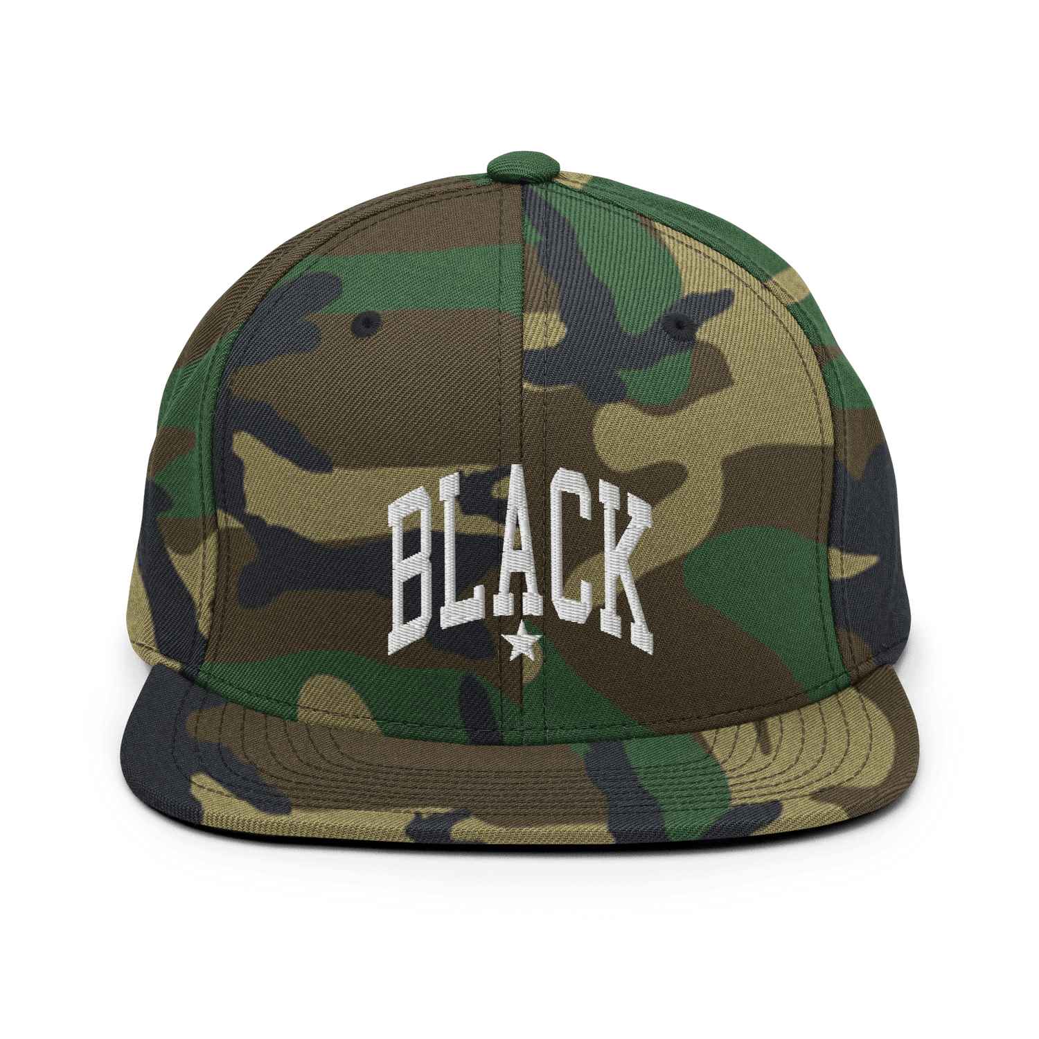 BET Black Collegiate Embroidered High Profile Hat - Paramount Shop