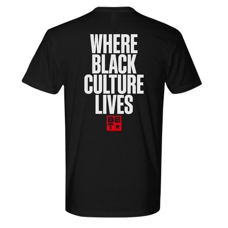 BET Where Black Culture Lives Adult Short Sleeve T - Shirt - Paramount Shop
