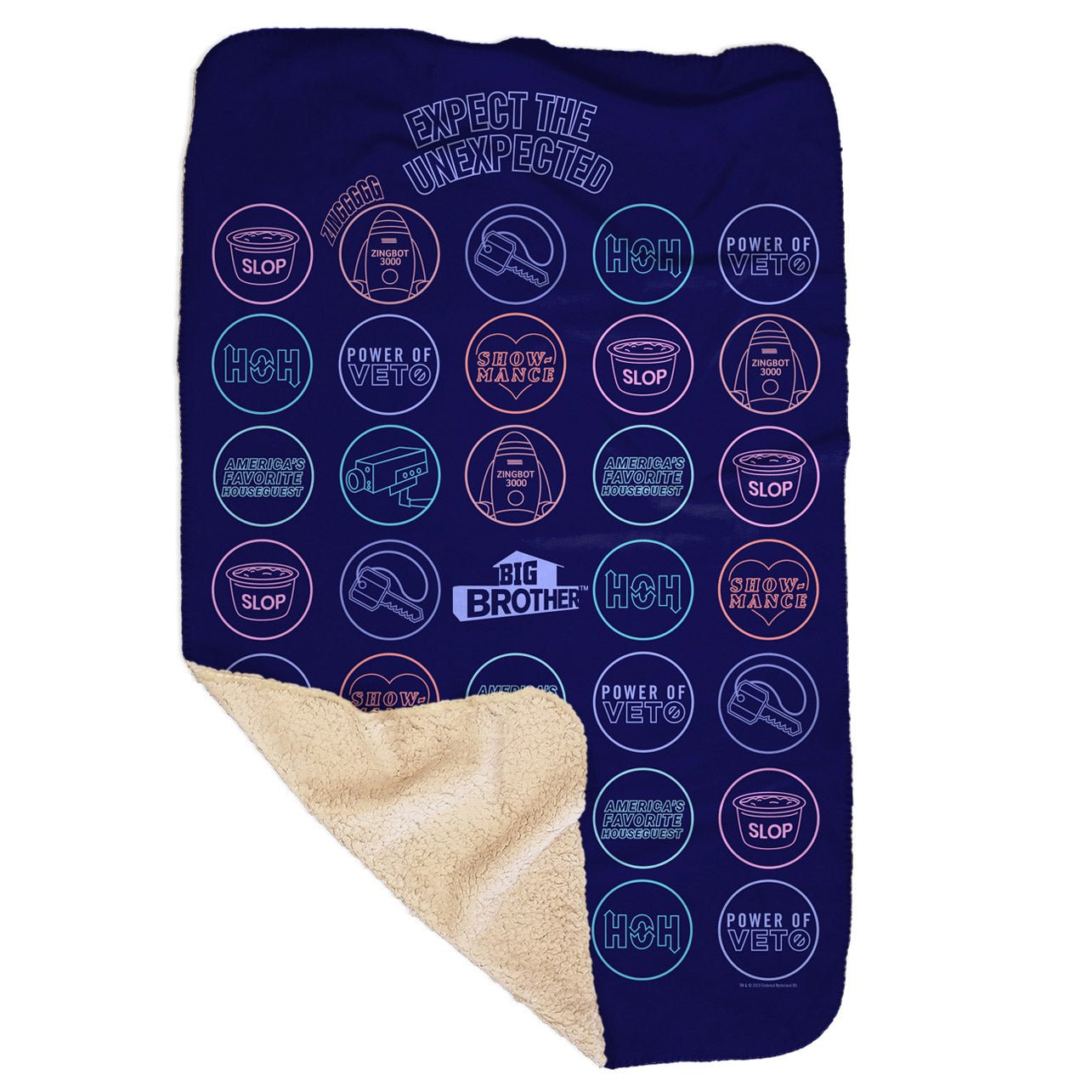 Big Brother Logo Mash Up Sherpa Blanket - Paramount Shop