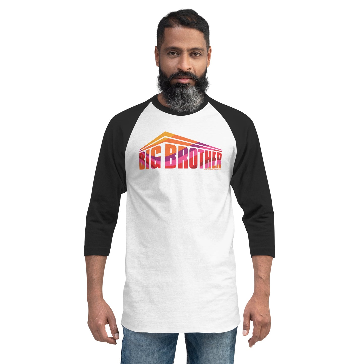 Big Brother Swirl Logo Unisex 3/4 Sleeve Raglan Shirt - Paramount Shop