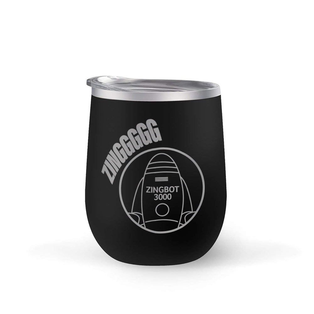 Big Brother Zingbot 12 oz Stainless Steel Wine Tumbler - Paramount Shop